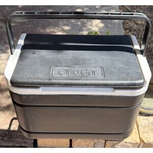 Club Car OEM Golf Cart Cooler No Mounting Bracket Black White 12”x8”